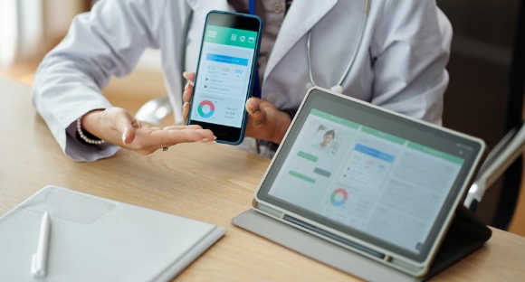 Nurse tracking dialysis vitals and treatment records digitally